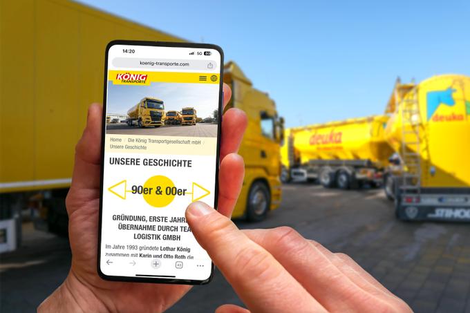 The New Website of König Transport